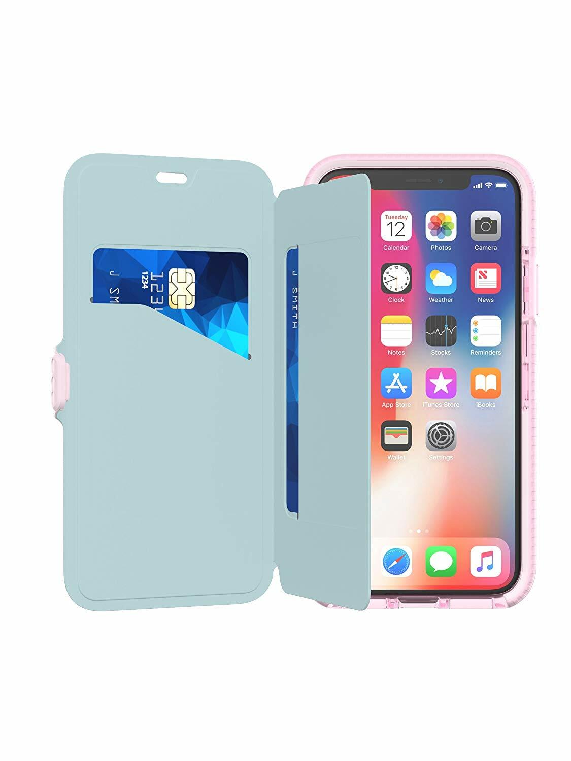Tech 21 Evo Wallet Flip Case Cover for iPhone X XS Pink T215861 eBay
