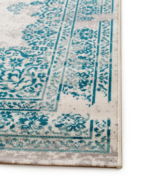 benuta Teppich Antique BeigeTürkis 140x200 cm Florhöhe bis 5 mm