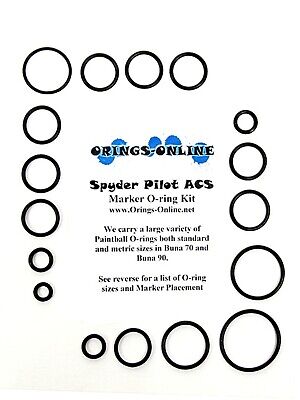 Spyder Pilot ACS Paintball Marker O-ring Oring Kit x 4 rebuilds / kits