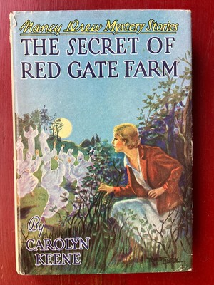 NANCY DREW 1939A-21- #6 THE SECRET OF RED GATE FARM w/DJ - VG COND - 1 GLOSSY