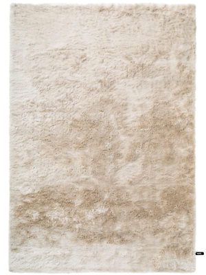 benuta Hochflorteppich Teppich Whisper Beige 140x200 cm Florhöhe 31 bis 40 mm