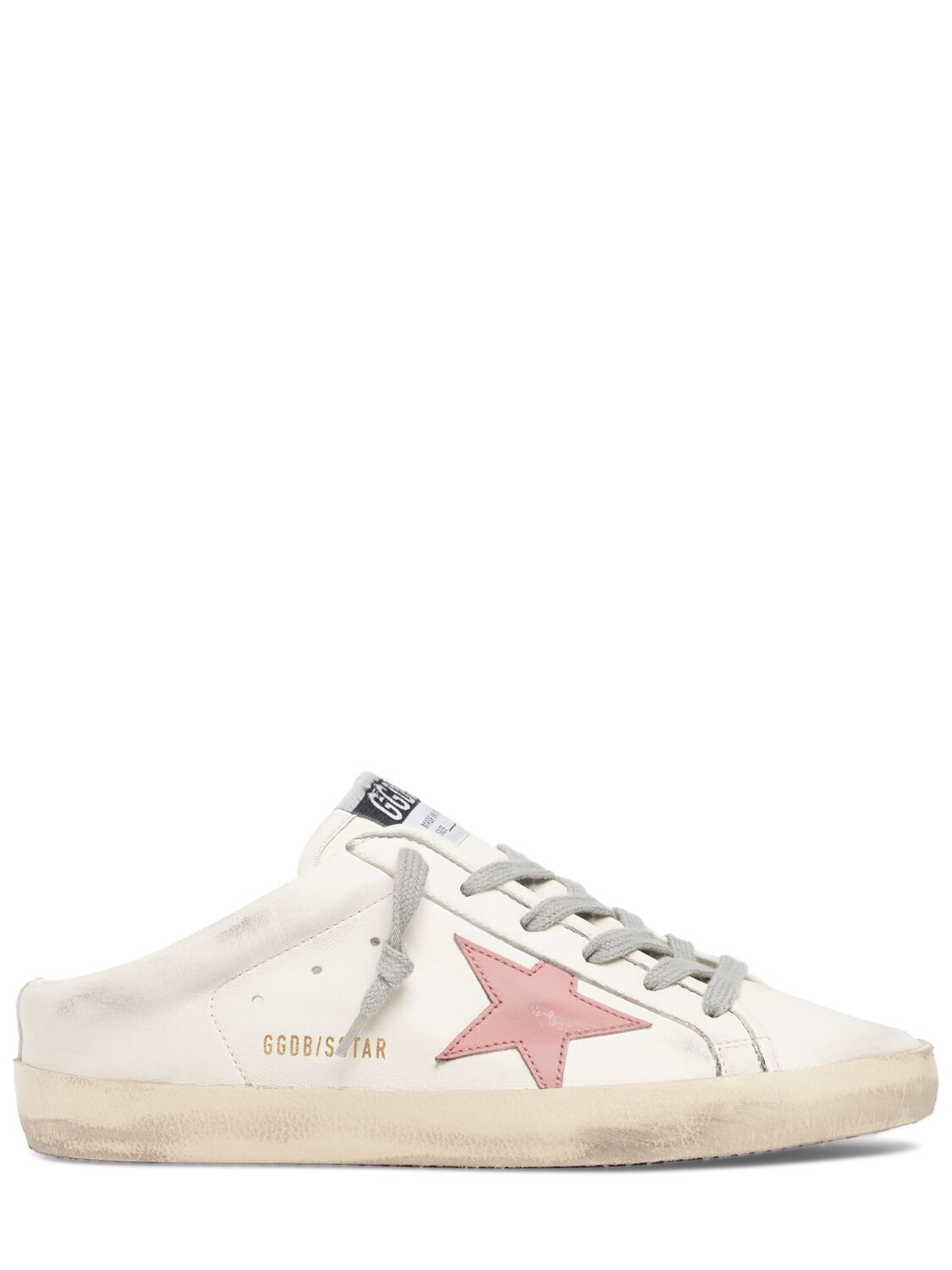 Pre-owned Golden Goose Super-star Women's White/pink Slip On Low Top Sneakers