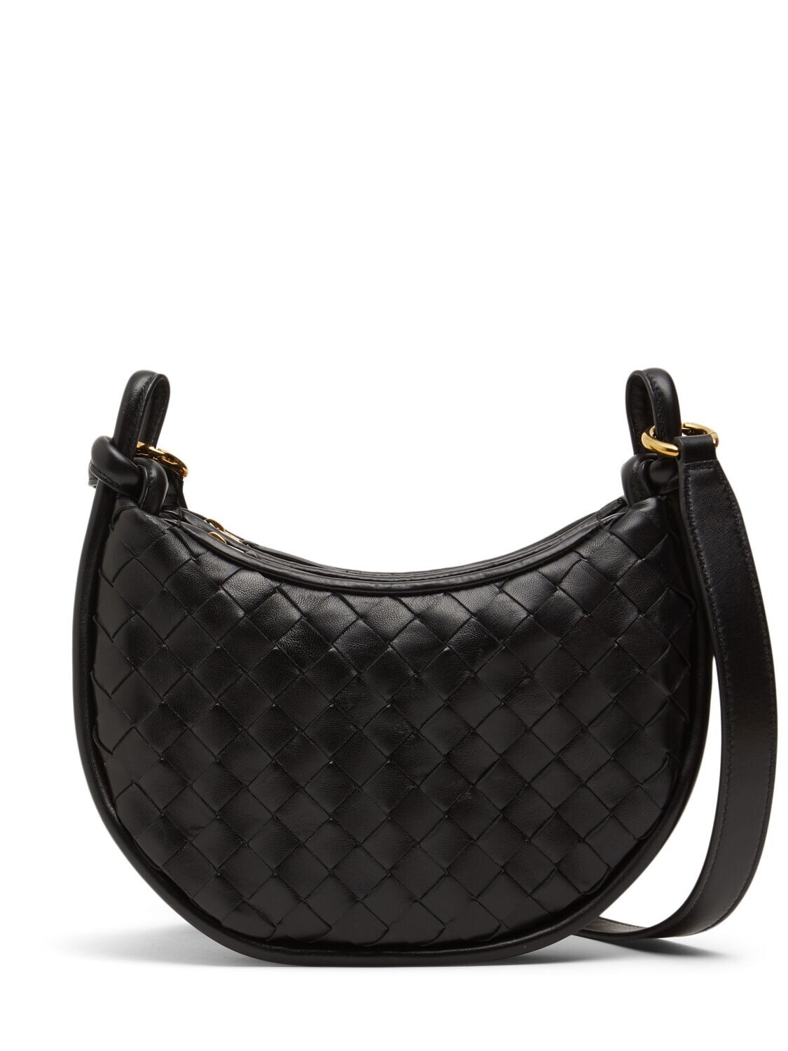 BOTTEGA VENETA Gemelli Messenger $3200 Black Leather
