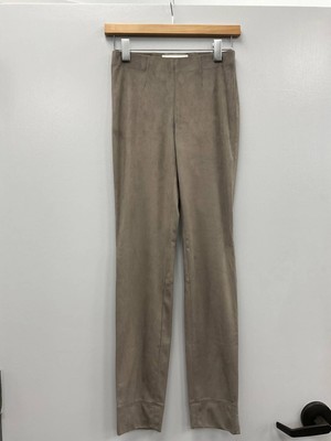 Pre-owned Seductive Tapered Sabrina Velour Pant In Taupe In Brown