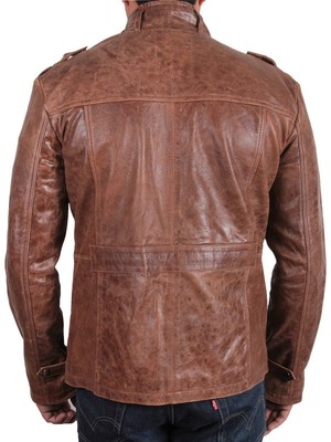 BROWN MENS DISTRESSED LEATHER BIKER JACKETS | MENS BROWN DISTRESSED LEATHER JACKETS
