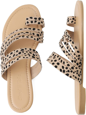 Shoe N Tale Women s Flat Sandals Fashion Slides Flip Flops Strappy Open Toe