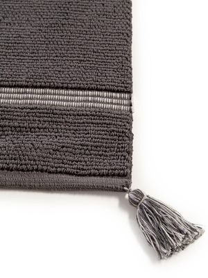 benuta Badematte Dust Anthrazit 60x100 cm Florhöhe bis 5 mm Voll funktionsfähig 
