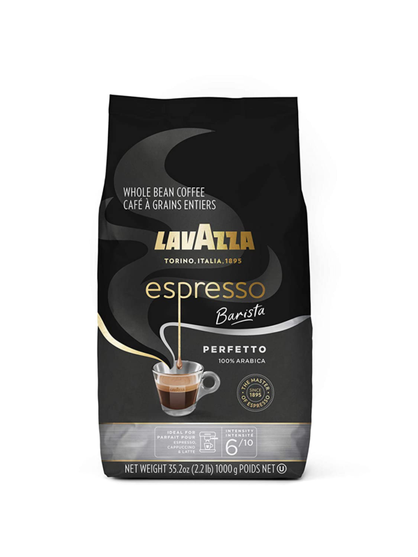 Lavazza Espresso Barista Perfetto Whole Bean Coffee 100% Arabica, Medium Espress