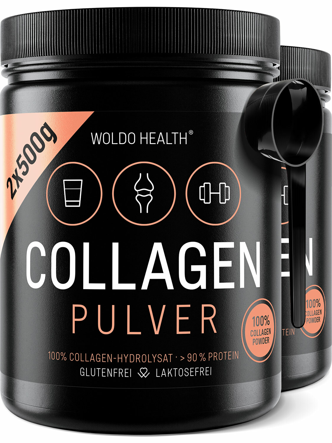 Collagen Protein Pulver 100% reines Rinder Kollagen für Knorpel Gelenke & Haut