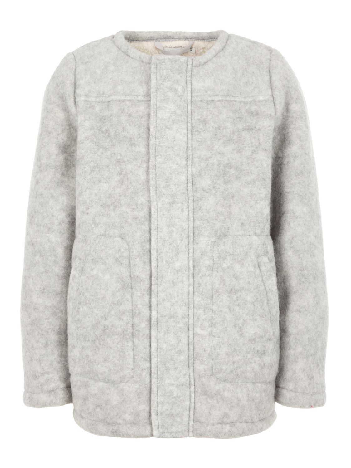 Name It Kinder Mädchen Teddy Parka Jacke Herbst Winter Übergangsjacke weich grau