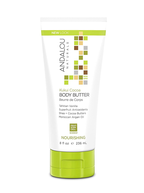 Andalou Naturals Kukui Cocoa Nourishing Body Butter, 8 fl Ou