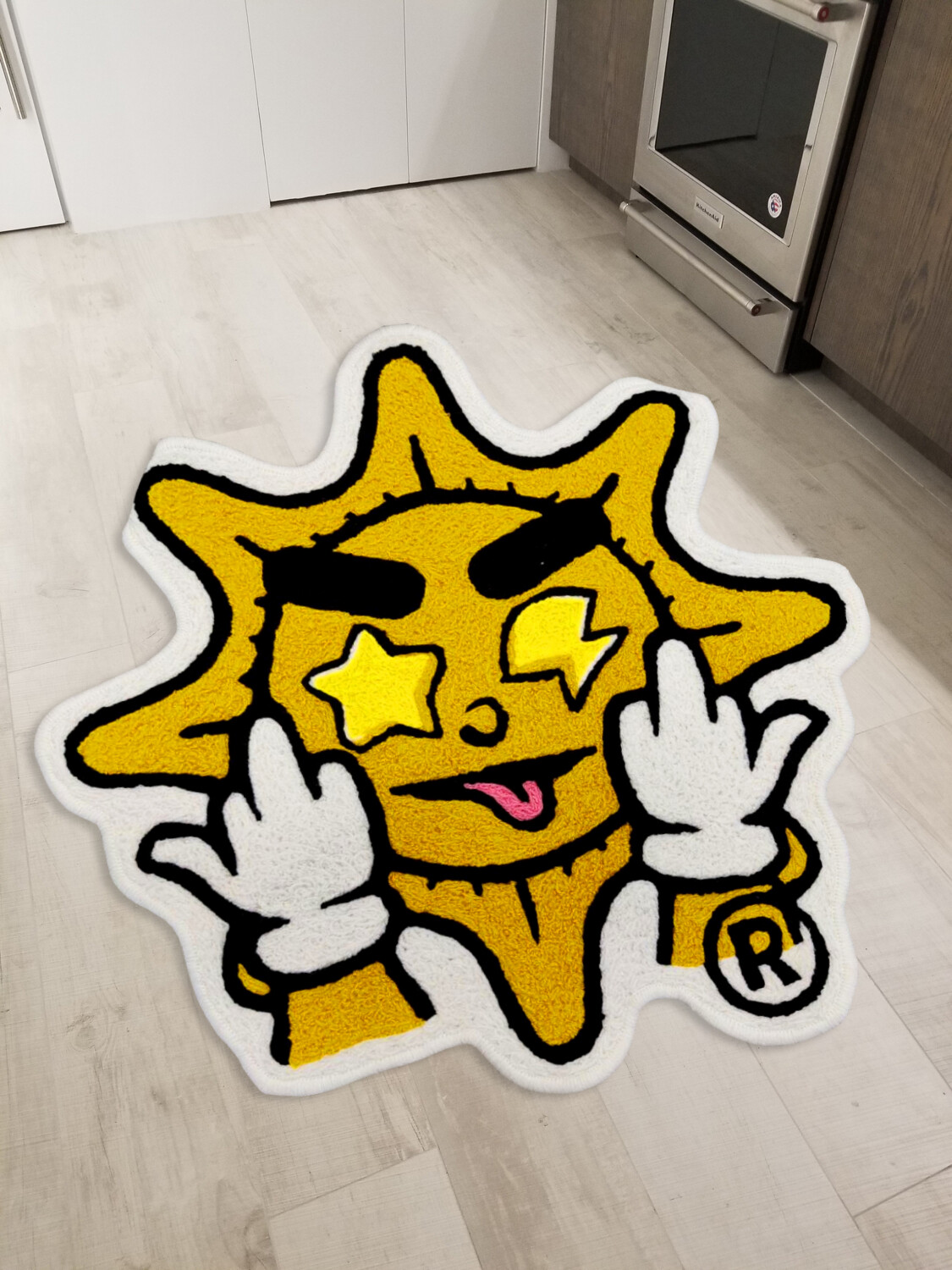 Glo GANG ラグマット Glo Gang Chief Keef Glory Floor Mat Washable Area Runner
