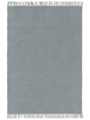 benuta In- Outdoor-Teppich Rae Hellblau 160x230 cm Florhöhe bis 5 mm SW