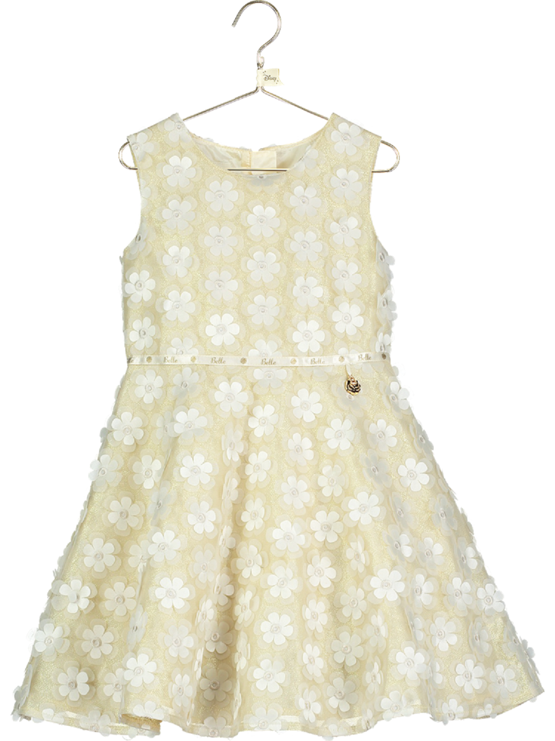 Girls Official Disney Boutique Belle Flower Occasion Party Wedding