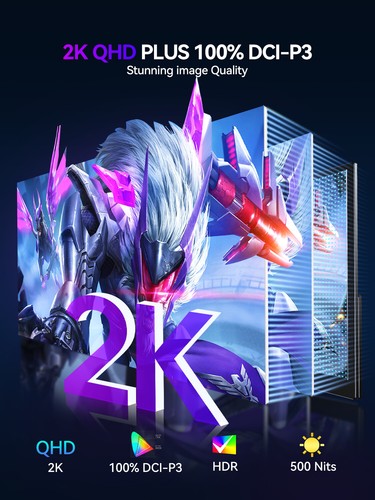 UPERFECT 18.0" 2K 1500:1 HDR Portable Monitor IPS 2560*1600 HDMI USB C 144HZ US