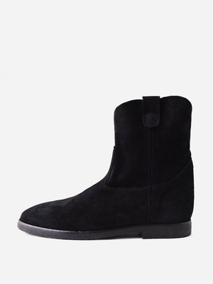 Pre-owned Re/done Women's 60s Camarguaise Boot In Black Suede - Size 36
