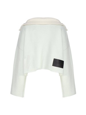 Pre-owned Jw Anderson J.w. Anderson Zip-up Sweater In White