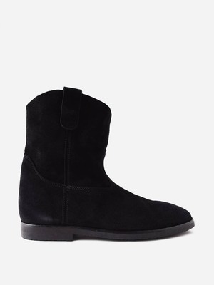 Pre-owned Re/done Women's 60s Camarguaise Boot In Black Suede - Size 36