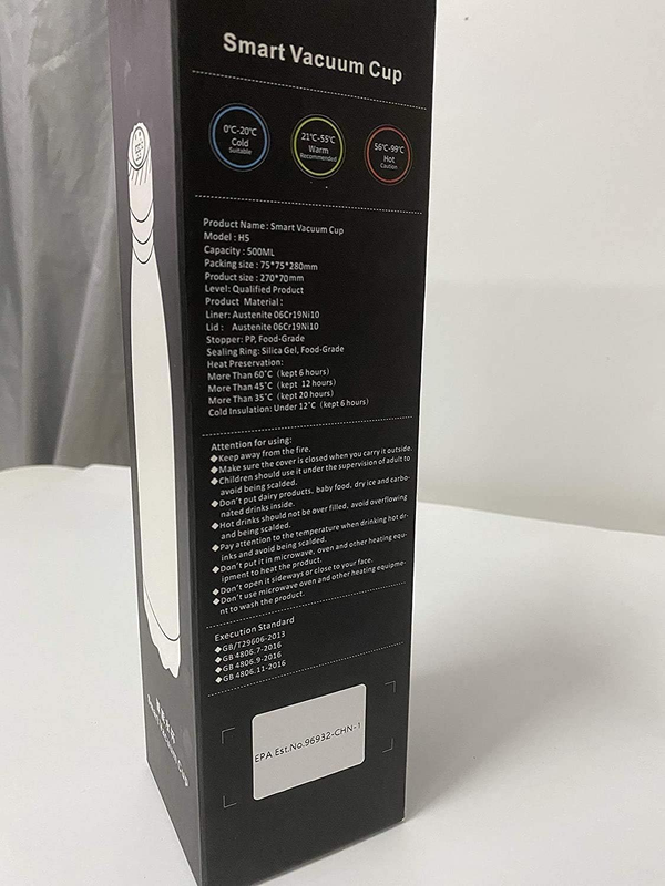 UV Self-Cleaning Water Bottle，Reusable UV Water Purifier，Rechargeable Insulated