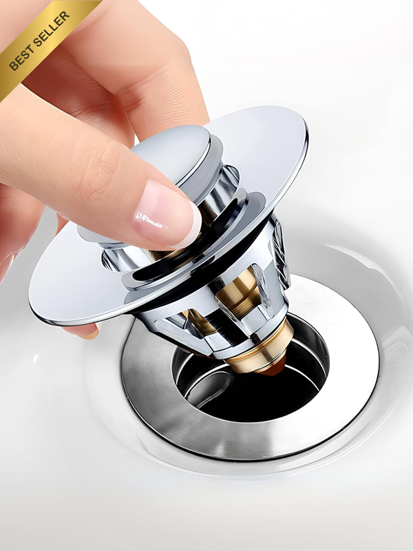 Universal Sink Stopper, Pop up Basin Plug, Stainless Steel Drain for Kitchen and