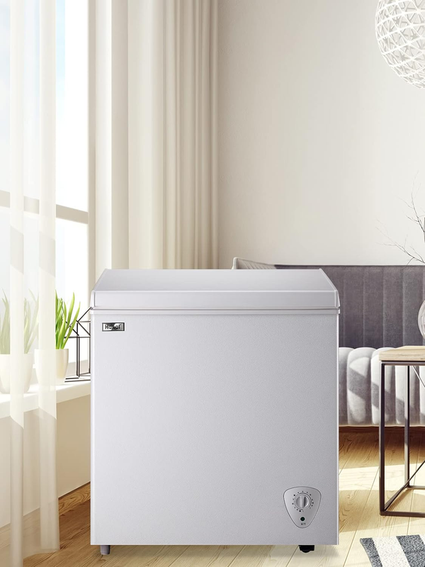 Chest Freezer 5.0 Cu.Ft Compact Chest Freezers with 7 Adjustable Thermostat Top