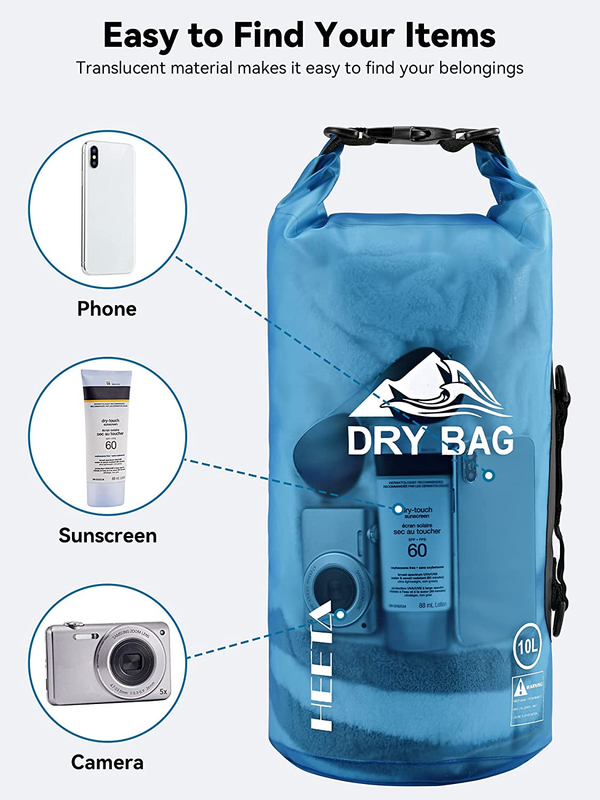 Waterproof Dry Bag Storage Backpack Phone Travel Swimming Boat Kayaking Beach