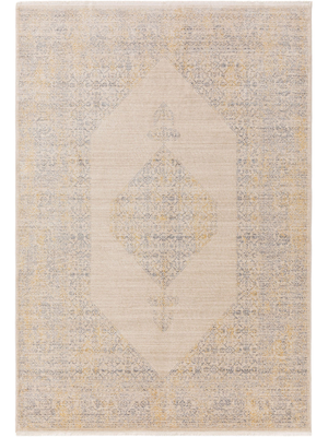 benuta Viskoseteppich Haven Cream 160x230 cm Florhöhe bis 5 mm