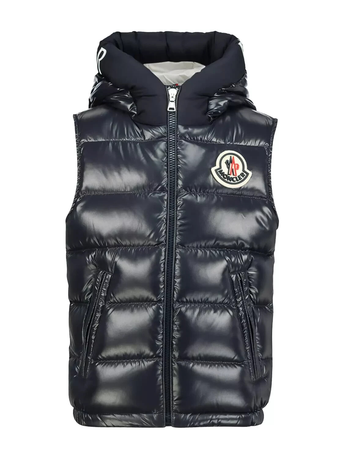 MONCLER ENFANT vest MONTREUIL Blue for boys Size Y14 #SJ857