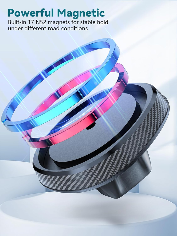 Magnetic Cup Holder Phone Cradle for Magsafe, [Powerful Magnet] Flexible Tri-Piv