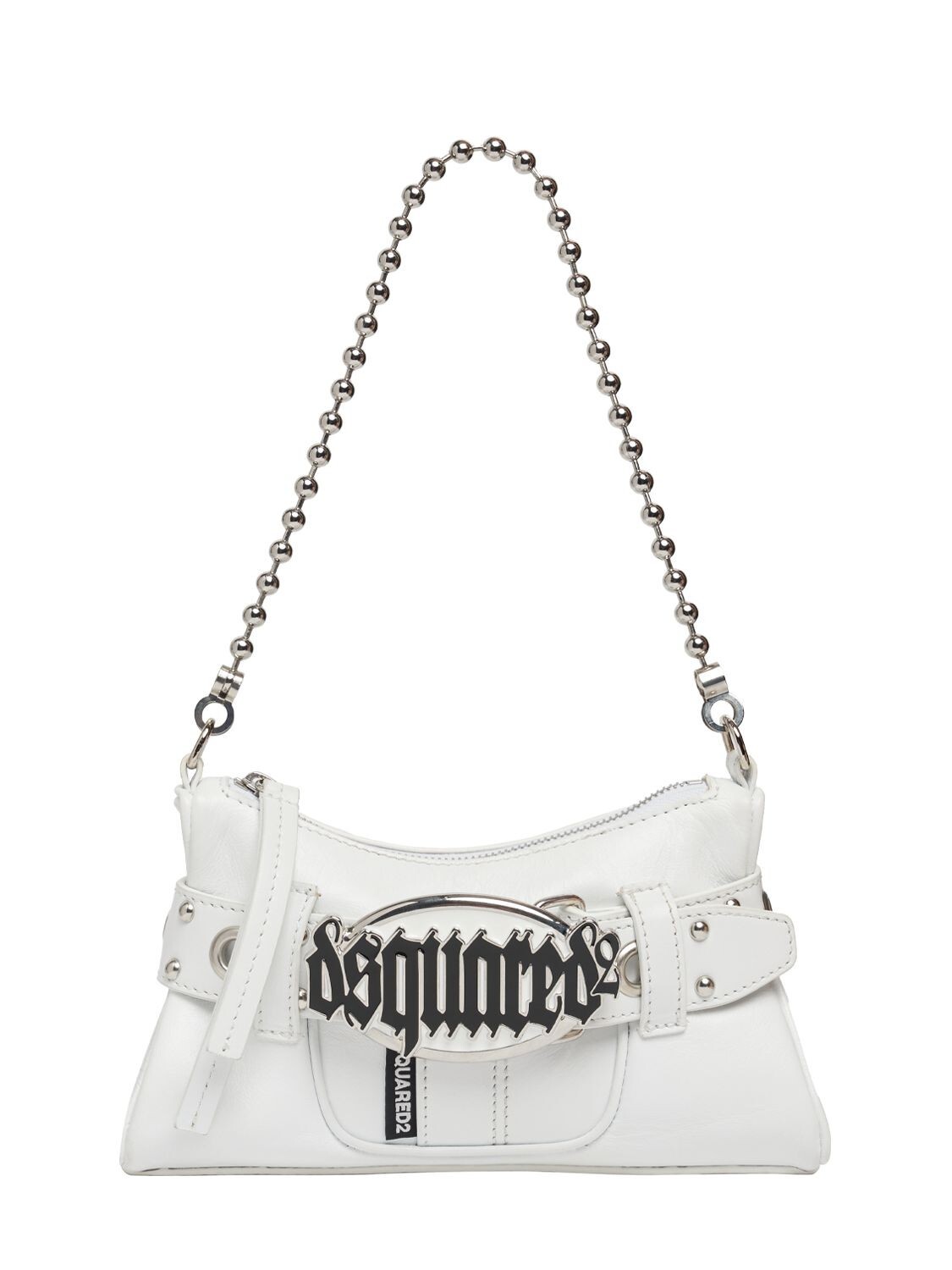 DSQUARED2 Gothic Leather White Shoulder Bag New | eBay