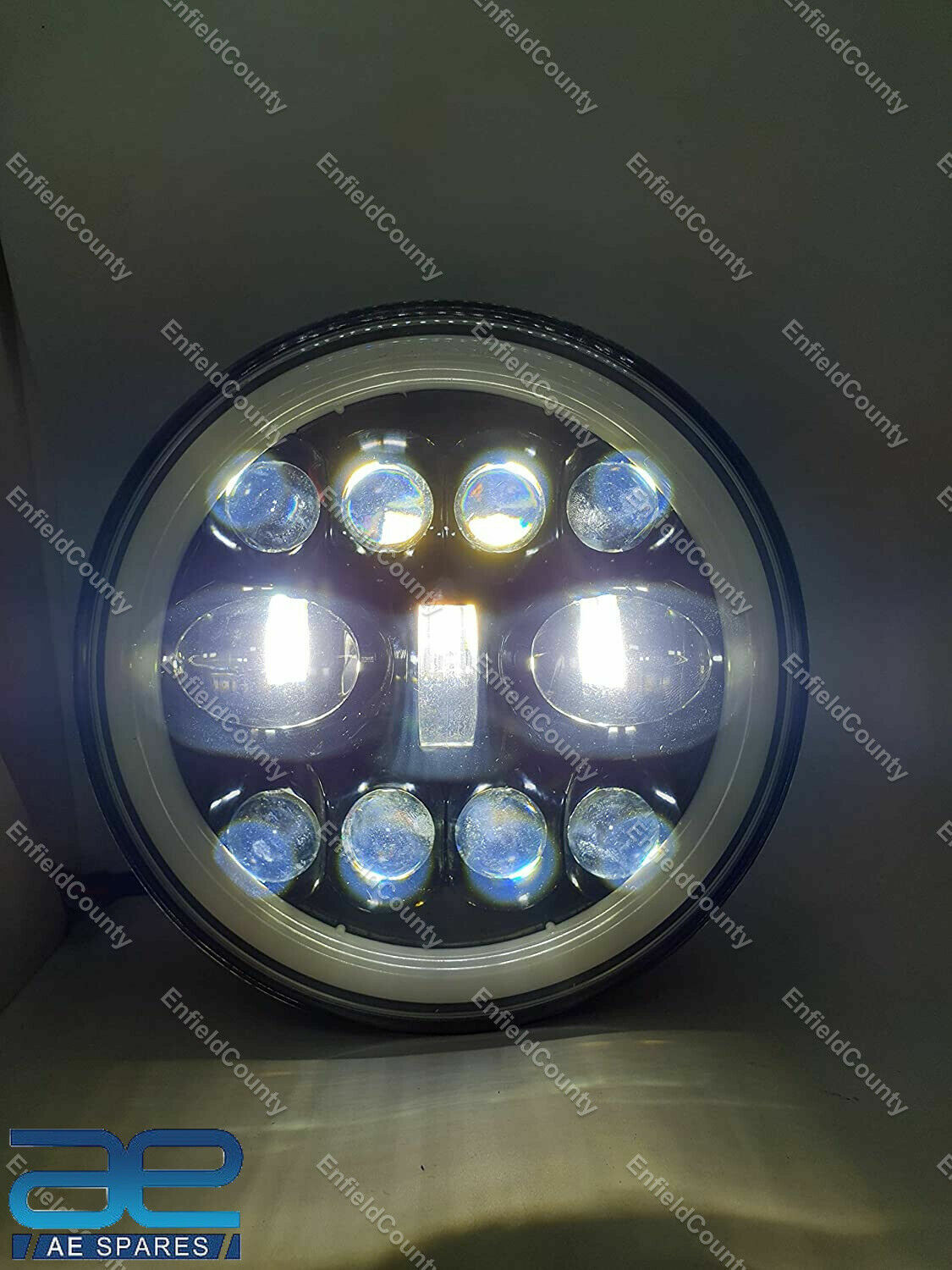 7" LED Headlight For Royal Enfield Bullet Classic 350 500 Harley Davidson  