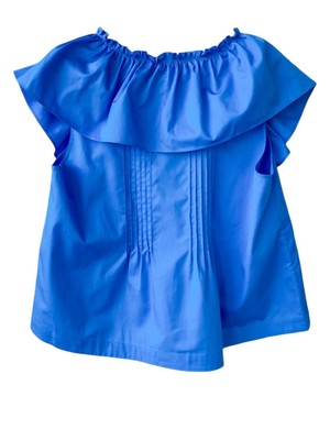 Pre-owned Hunter Bell Women's Keller Top In Ocean Blue - Size S