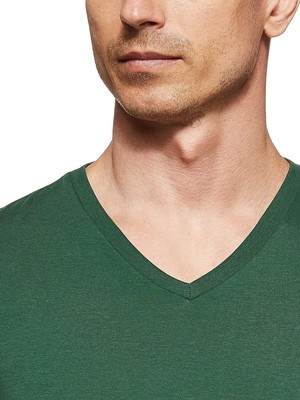 Lacoste Men's Short Sleeve V-Neck Pima Cotton Jersey T-Shirt