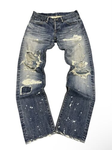 Eternal Repaired & Distressed Patchwork Japanese Denim Jeans Eternal Repaired & Distressed Patchwork Japanese Denim Jeans