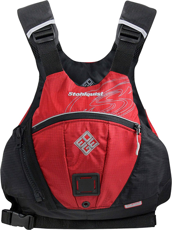 Edge Adult PFD Life Jacket - Red, Xx-Large - Easy to Adjust Whitewater PFD, High