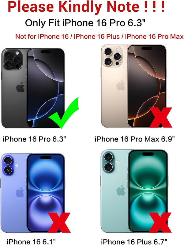 for iPhone 16 Pro Case, iPhone 16 Pro Phone Case Compatible with Magsafe Translu