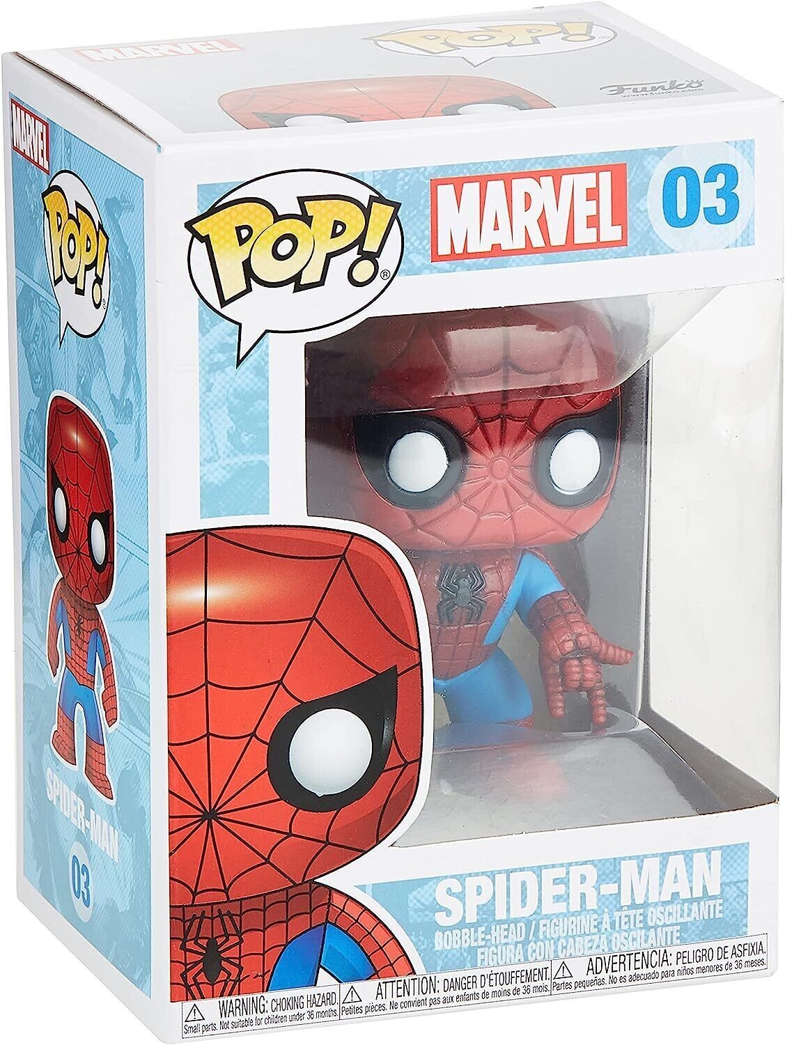 Funko pop!Marvelのスパイダーマンのフィギュアシリーズ03 Amazon.com: Marvel POP Spider-Man #3 Funko Pop! Vinyl Figure