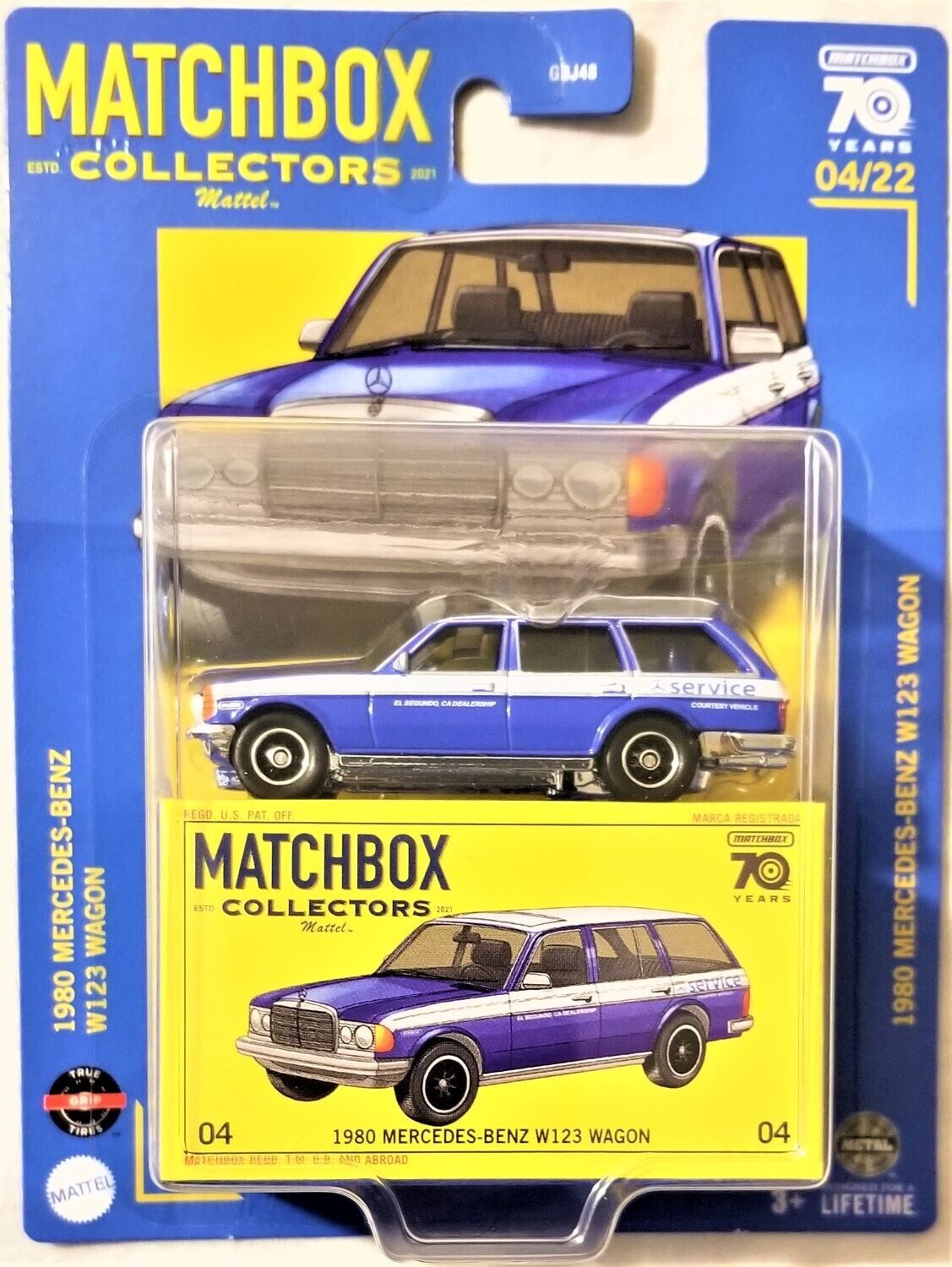 Matchbox - 2023 Collectors 04/22 1980 Mercedes-Benz W123 Matchbox - 2023 Collectors 04/22 1980 Mercedes-Benz W123