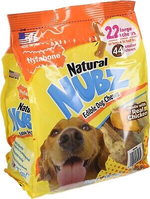 BEST DEAL Nylabone Natural Nubz Edible Dog Chews Chicken 2.6lb Bag FREE SHIPPING