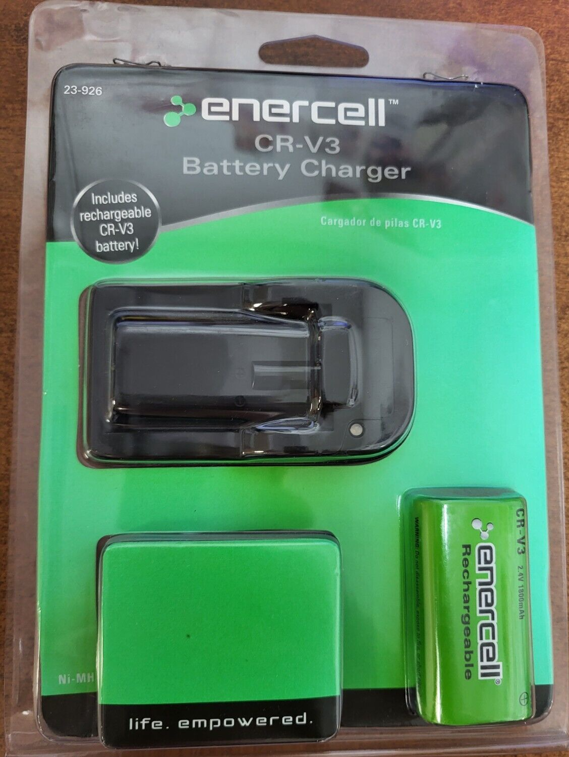 Enercell Crv3 Cr-v3 Rechargeable Battery & Charger Factory 2300926