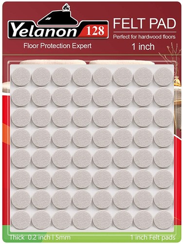 Felt Furniture Pads Beige Heavy Duty Chair Leg Floor ...