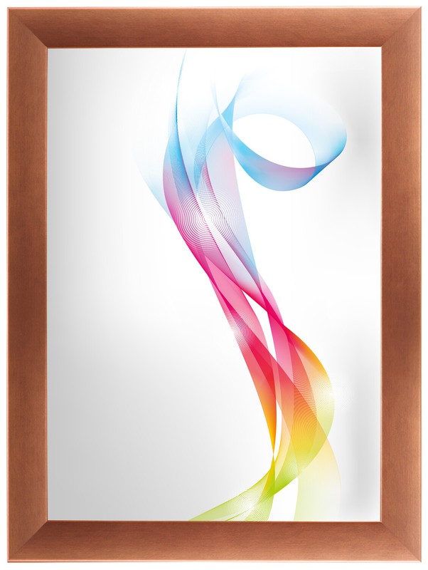 Framo Cadre Photo Bois Cuivre Brun 54x10 Cm Ã  54x150 Cm, Avec Verre Acrylique