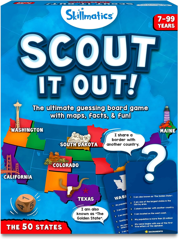 - Scout It Out 50 States, Guessing & Trivia Game For Families, Educat