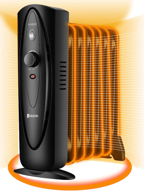 Filled Space Heater,  Electric Radiator Heater With Adjustable Temperat