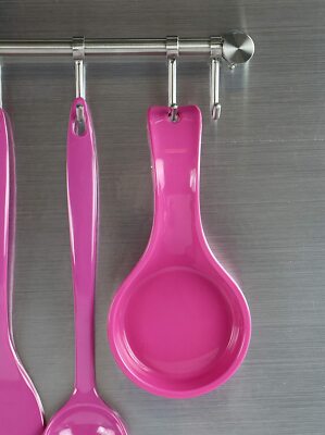 CALYPSO BASICS BY RESTON LLOYD Spoon Rest - Pink - Dishwasher Safe