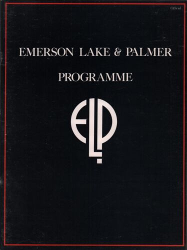 EMERSON, LAKE & PALMER 1977 WORK I TOUR CONCERT PROGRAM BOOK BOOKLET / EX 2 NMT
