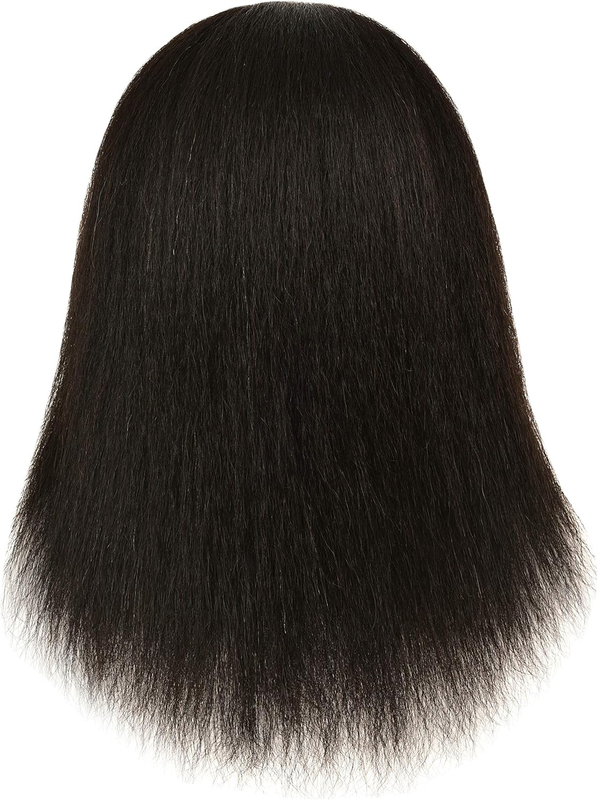 100% Human Hair Mannequin Head for Hairdresser Practice Braiding Styling Manikin