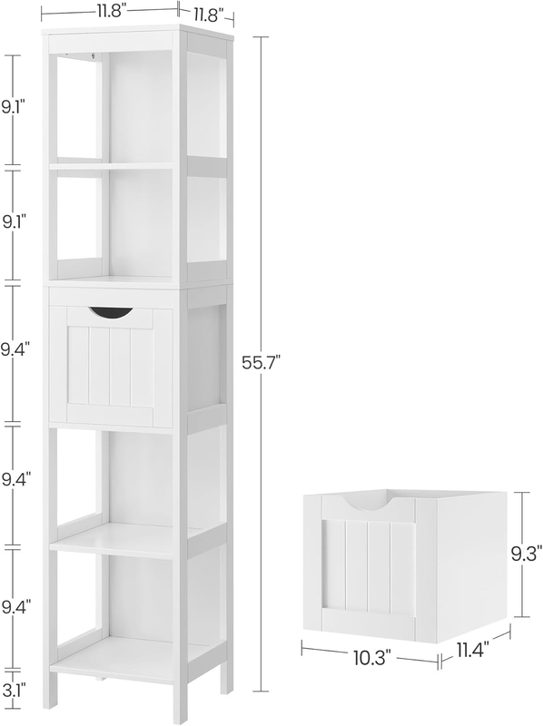 Bathroom Floor Cabinet, Bathroom Storage Organizer Rack Stand, Multifunctional C