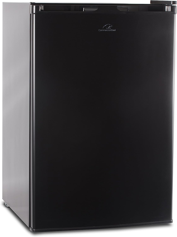 Commercial Cool CCR45B Compact Single Door Refrigerator and Freezer, 4.5 Cu. Ft.