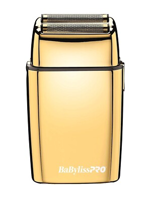 BaByliss Pro FX02 Double Foil Shaver Gold Cord/Cordless Metal FXFS2G